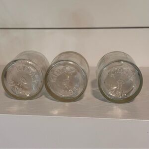 Vintage KIMAX U.S.A. - 4 oz #11 Clear Glass Medicine Bottles set of 3